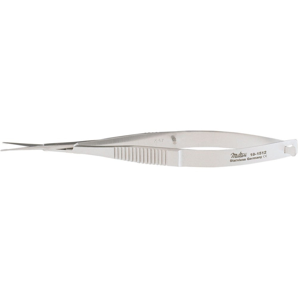 MILTEX NOYES Iris Scissors, 4-1/2" (115mm), Straight, Sharp/Blunt Tips. MPN: 18-1512