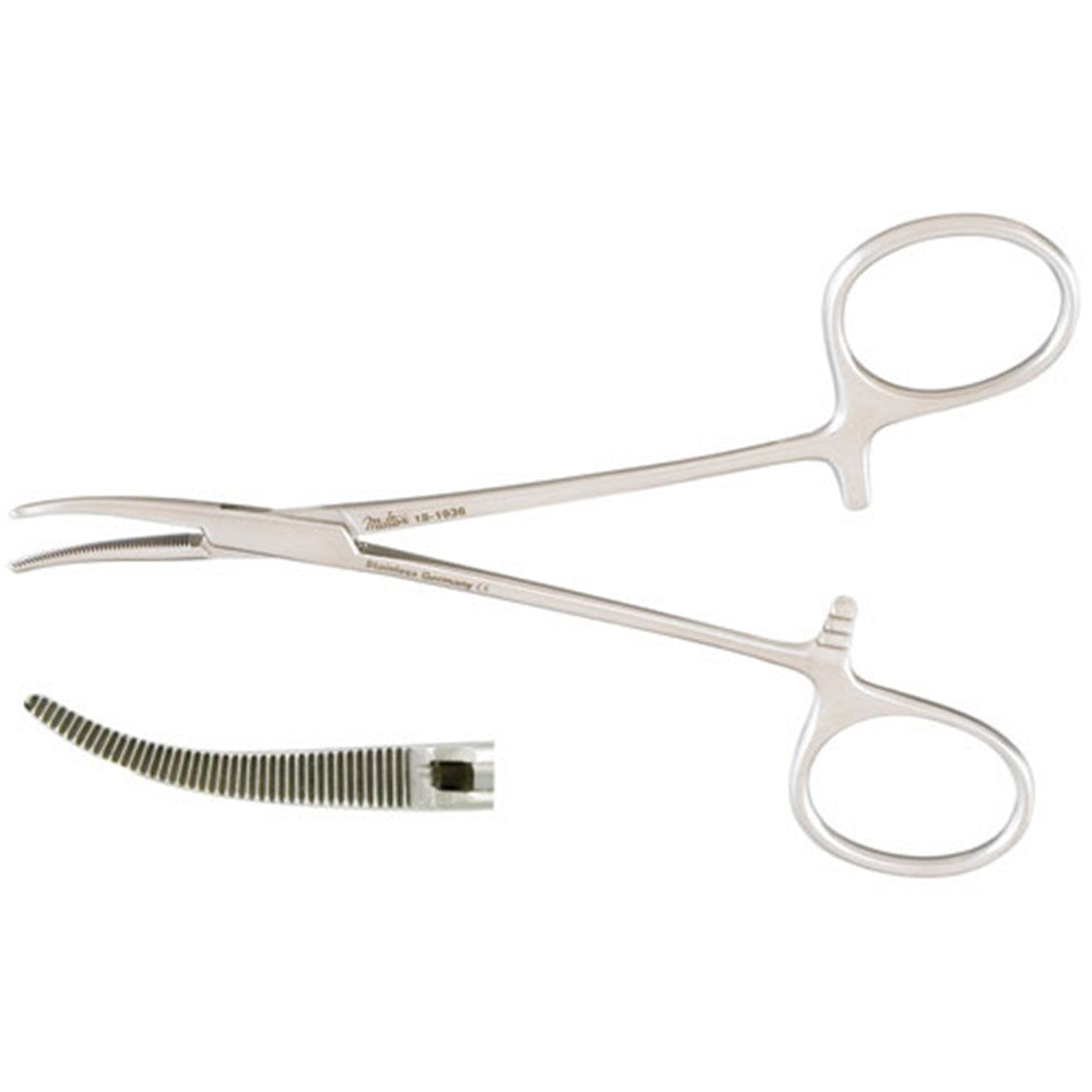 MILTEX HALSTED Mosquito Forceps, curved, 4-3/4" (120mm), non-magnetic. MPN: 18-1936