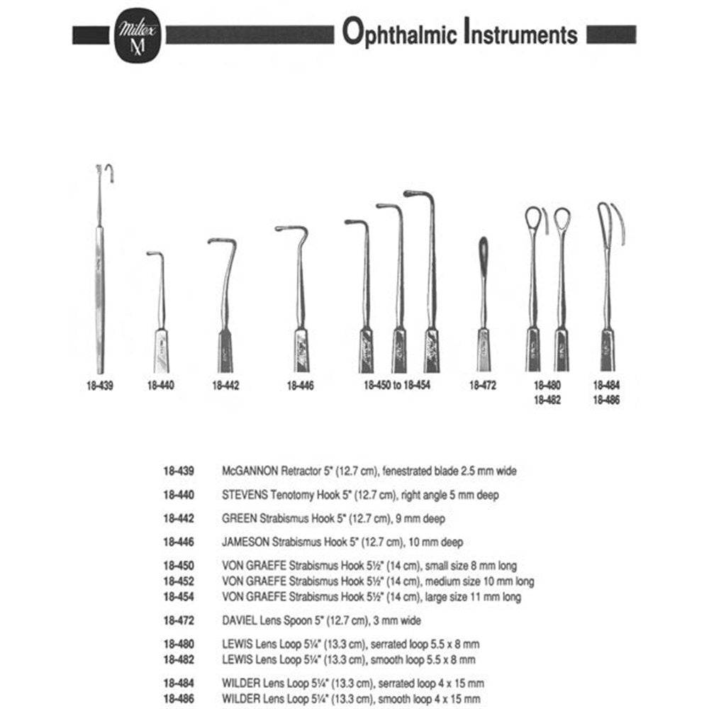 MILTEX STEVENS Tenotomy Hook 4-3/4" (122mm), right angle, 5.5mm deep hook. MPN: 18-440 - Image 3