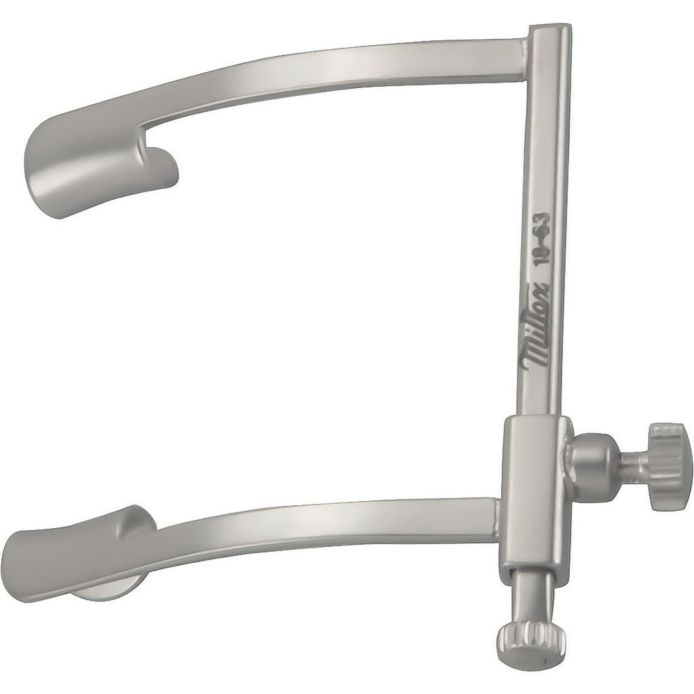 MILTEX COOK Eye Speculum, 1" (24mm) spread, 9mm blades, with locking screw, Infant Size. MPN: 18-63