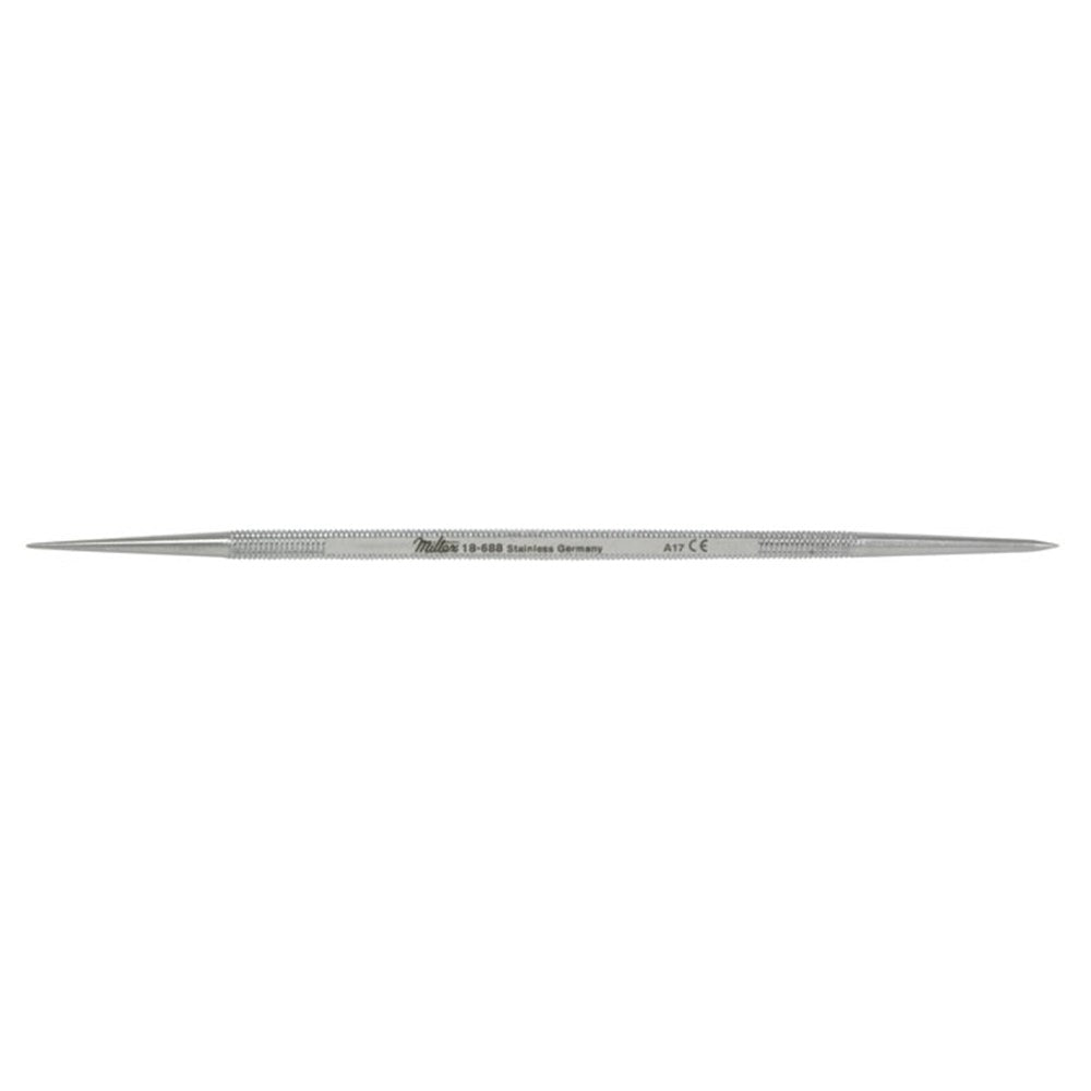 MILTEX HOSFORD Lacrimal Dilator, 4-3/4" (120.5mm), double-ended, 1.4mm and 0.7mm diameter. MPN: 18-688
