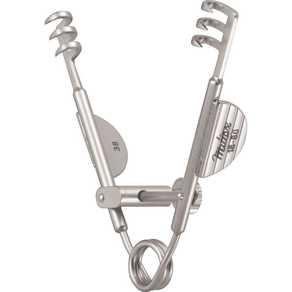 MILTEX AGRICOLA Lacrimal Sac Retractor, 1-1/2" (38mm), 3 X 3 sharp prongs. MPN: 18-80