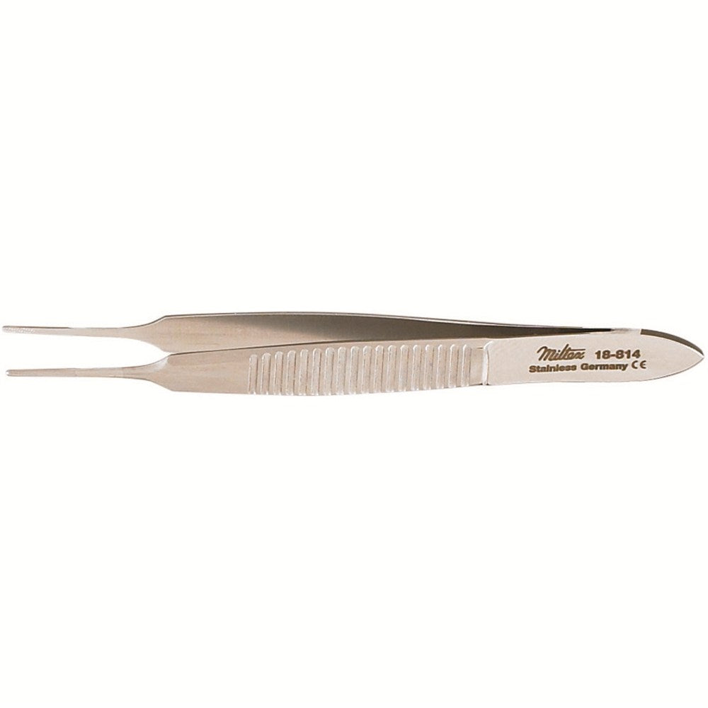 MILTEX VON GRAEFE Eye Dressing Forceps, 2-7/8" (72mm), straight, serrated. MPN: 18-814
