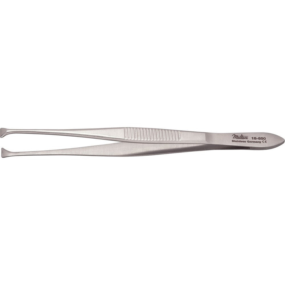 MILTEX GRAEFE Fixation Forceps, 4-3/8" (11.2 cm), standard jaws 4.5 mm wide, fine teeth. MPN: 18-850