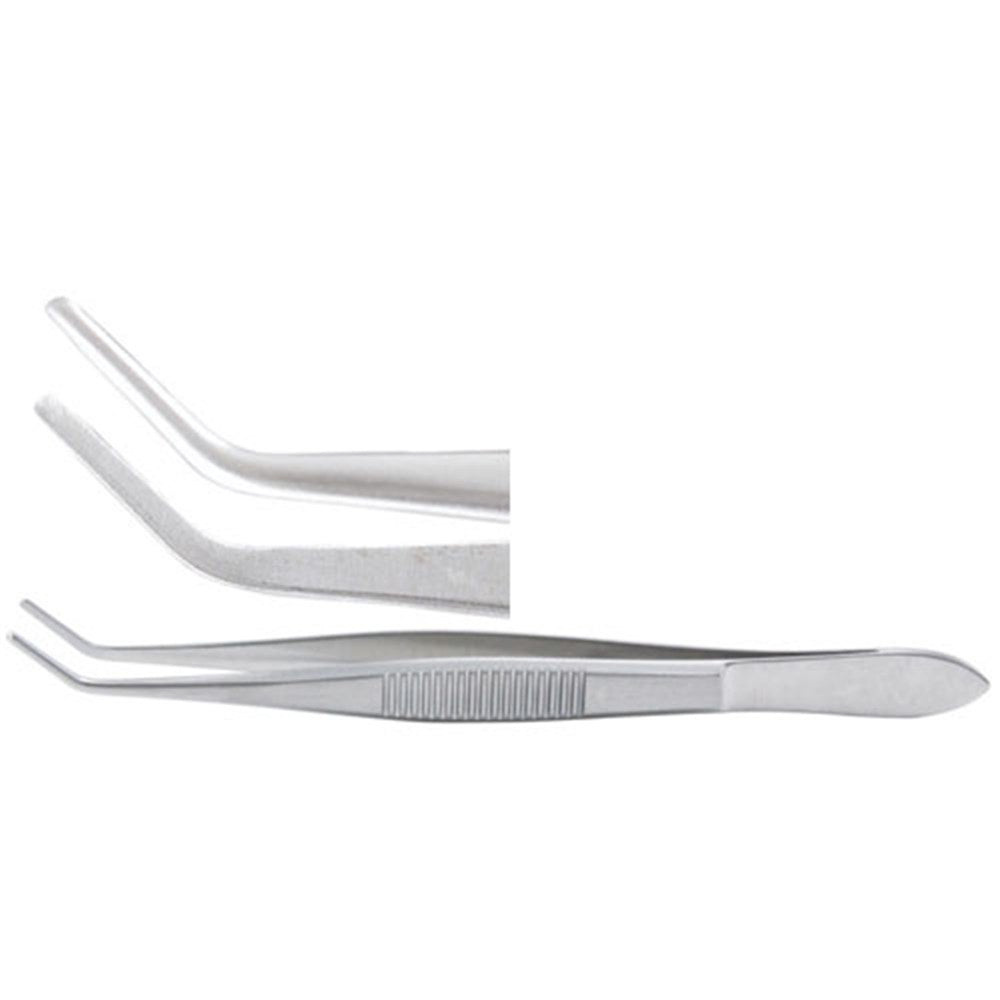 MILTEX NUGENT Utility Forceps, 4-1/4" (10.8 cm), smooth tips, 1 X 2 mm wide. MPN: 18-956