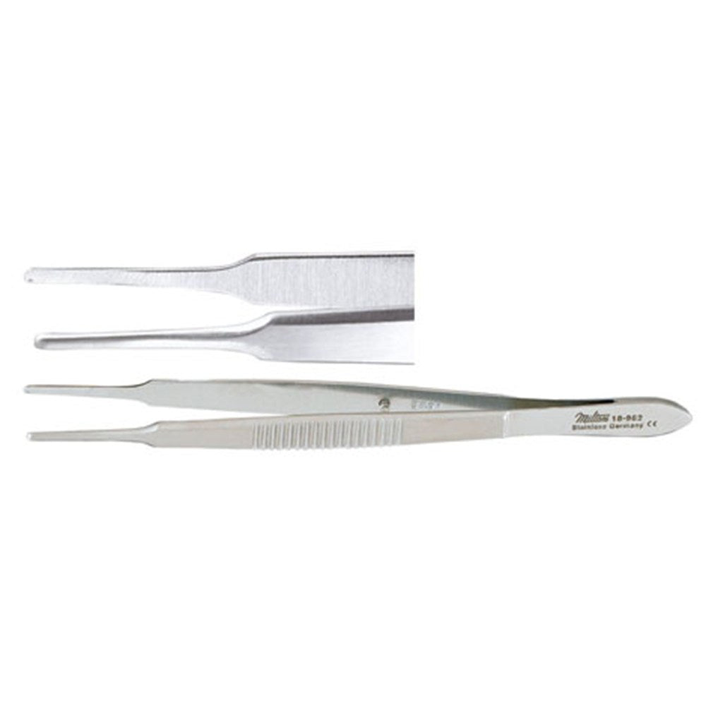 MILTEX MCCULLOUGH Utility Forceps, 4" (10.2 cm), smooth tips, 1.5 mm wide. MPN: 18-962