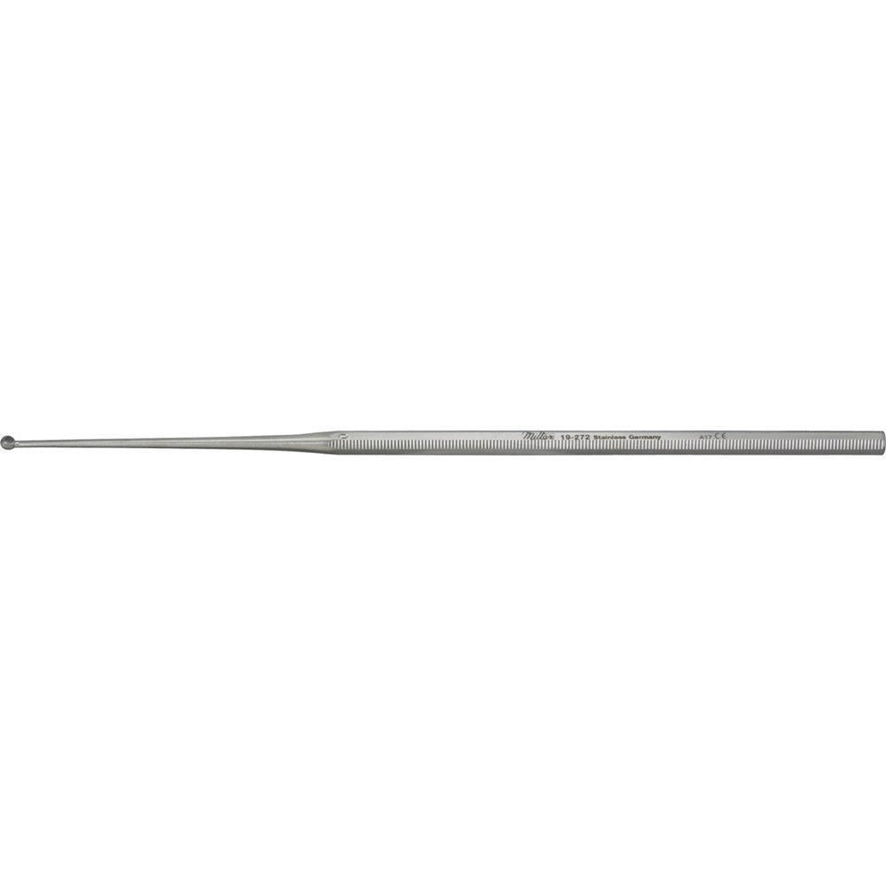 MILTEX BUCK Ear Curette, 6-1/2" (16.5 cm), angled, sharp, size 0. MPN: 19-272