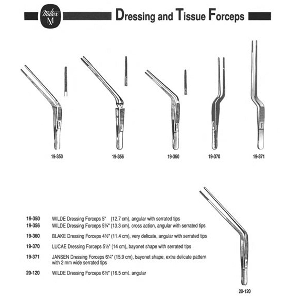 MILTEX BLAKE Ear Forceps, 4-1/2" (11.4 cm), very delicate, angular with serrated tips. MPN: 19-360 - Image 2