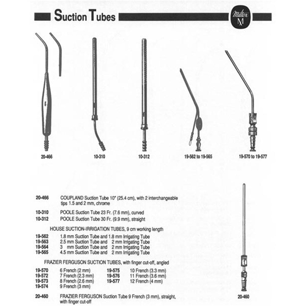 MILTEX WILLIAM HOUSE Suction-Irrigation Tube 5 X 5 French, 9.5 cm working length. MPN: 19-562 - Image 2