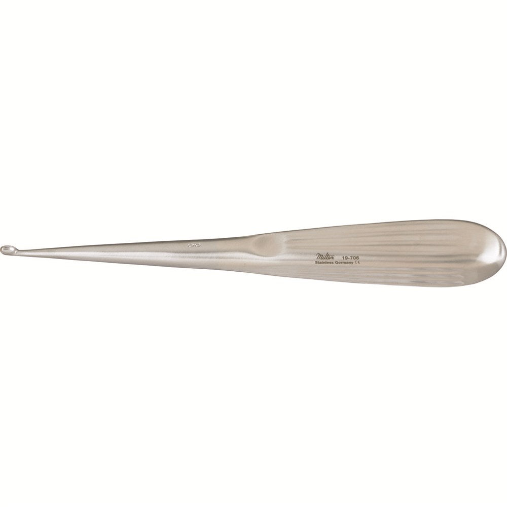 MILTEX SPRATT (Brun) Curette, 6-3/4", Oval Cup, Size 4. MPN: 19-716