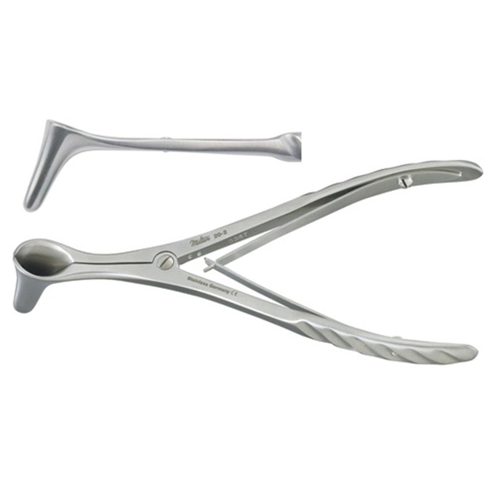 MILTEX SONNENSCHEIN Nasal Speculum, 6-1/4" (156mm), 1" (26.6mm) deep. MPN: 20-20