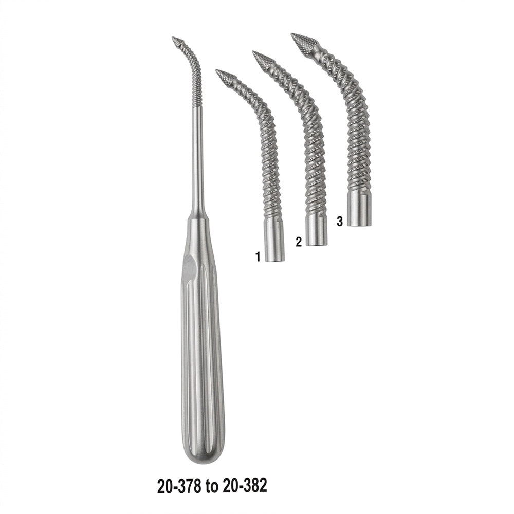MILTEX WIENER Antrum Rasp, 8" (20.3 cm), no. 2 medium with trocar tip. MPN: 20-380