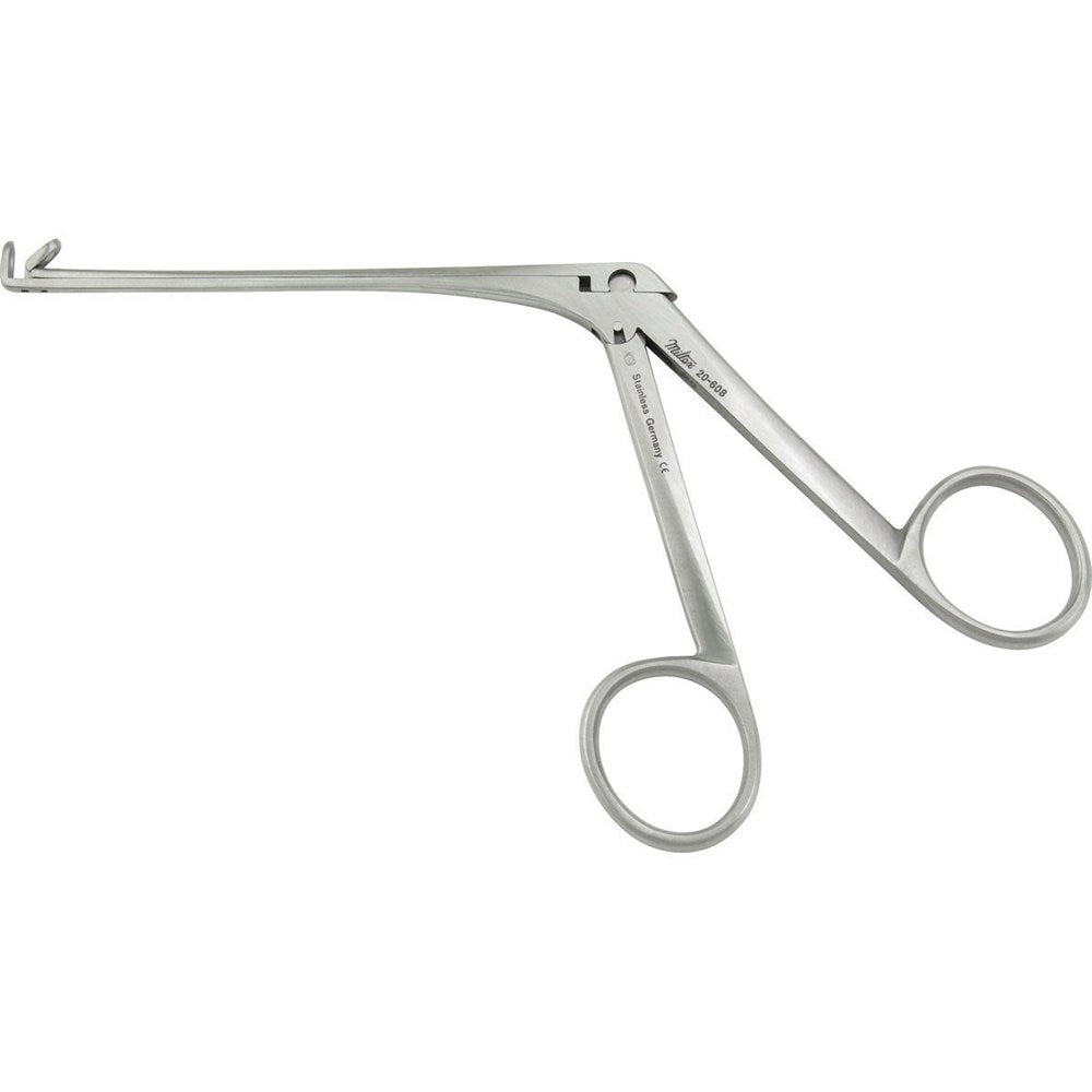MILTEX BLAKESLY-WILDE Ethmoid Forceps, 4-17/32" (11.5 cm) shaft, upturned 90 degree, no. 0, 3.5 X 10 mm cups. MPN: 20-608