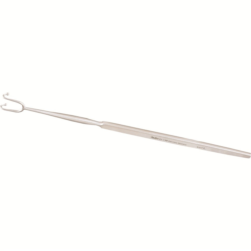 MILTEX FOMON Retractor, 6-1/2" (16.5 cm), two prongs with ball tips, 11 mm wide. MPN: 21-148