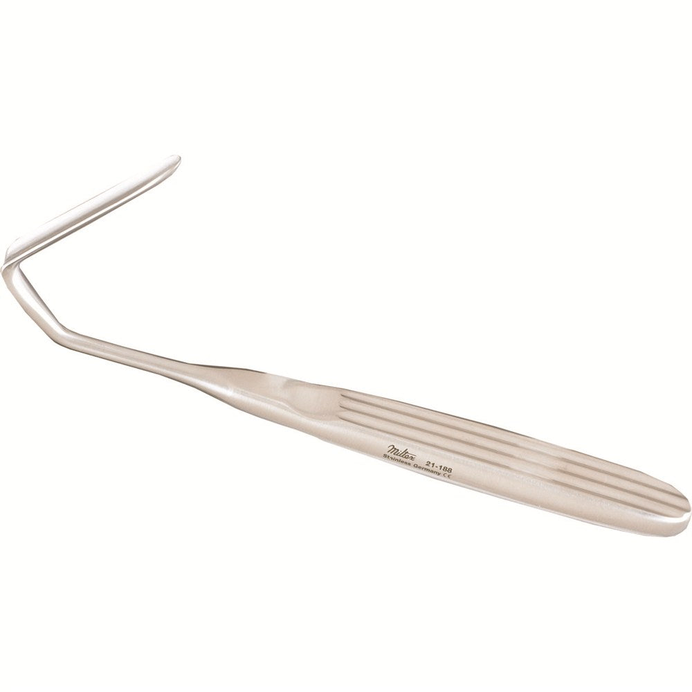 MILTEX AUFRICHT Retractor-Speculum, 6-1/2" (16.5 cm), solid blade. MPN: 21-188