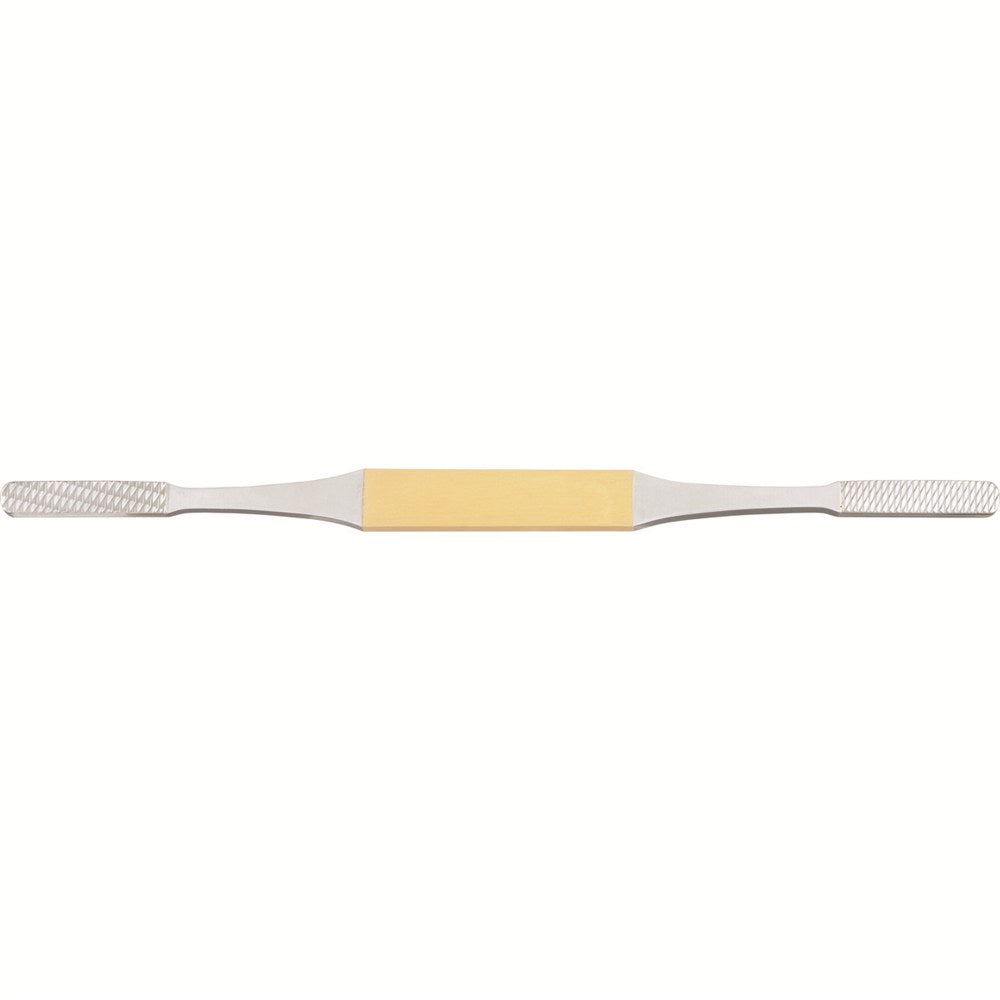 MILTEX Fomon Rasp, Double-Ended, Tungsten Carbide, Flat, Reverse Cutting, No 3 & 4, Length= 8-1/4" (210 mm), Width= 7.2 mm. MPN: 21-381TC