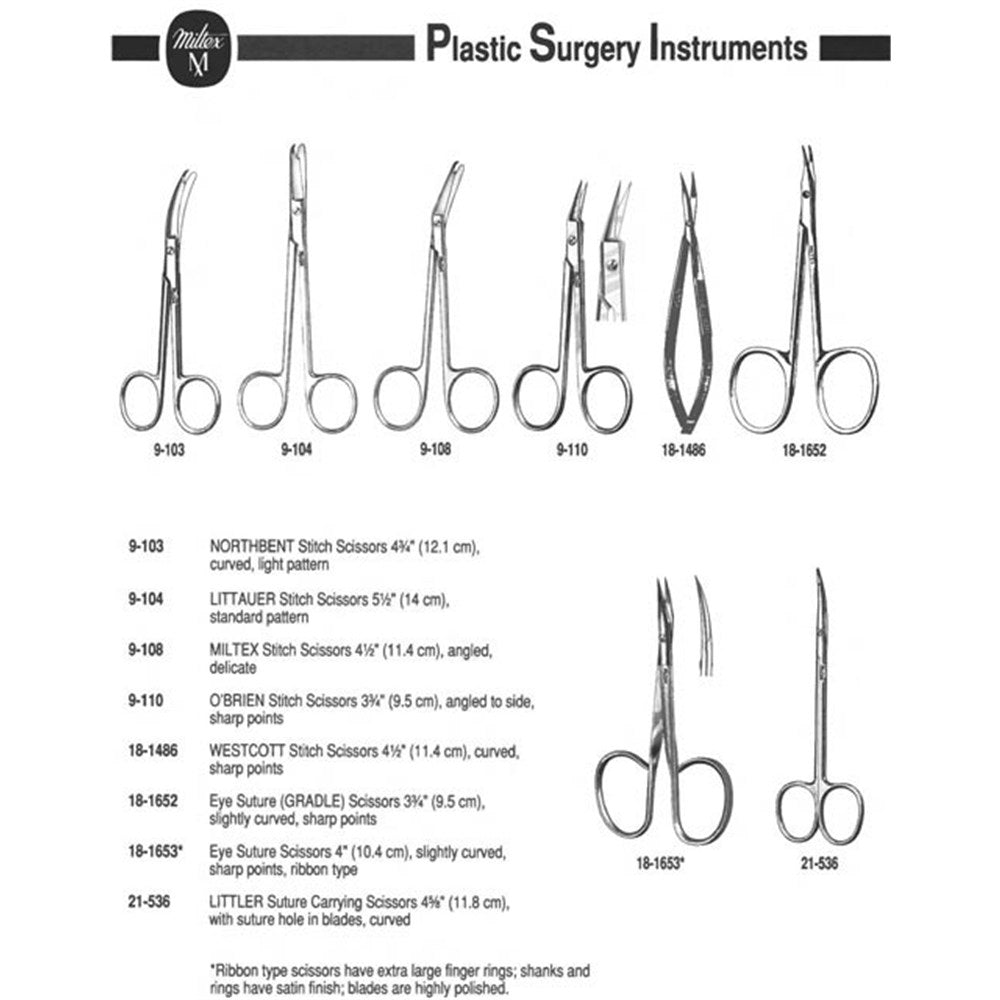 MILTEX LITTLER Suture Carrying Scissors, 4-5/8" (11.8 cm), suture hole In blades, curved. MPN: 21-536 - Image 4