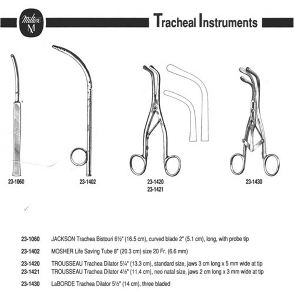MILTEX Laborde Trachea Dilator, 5-1/2", three bladed. MPN: 23-1430 - Image 2