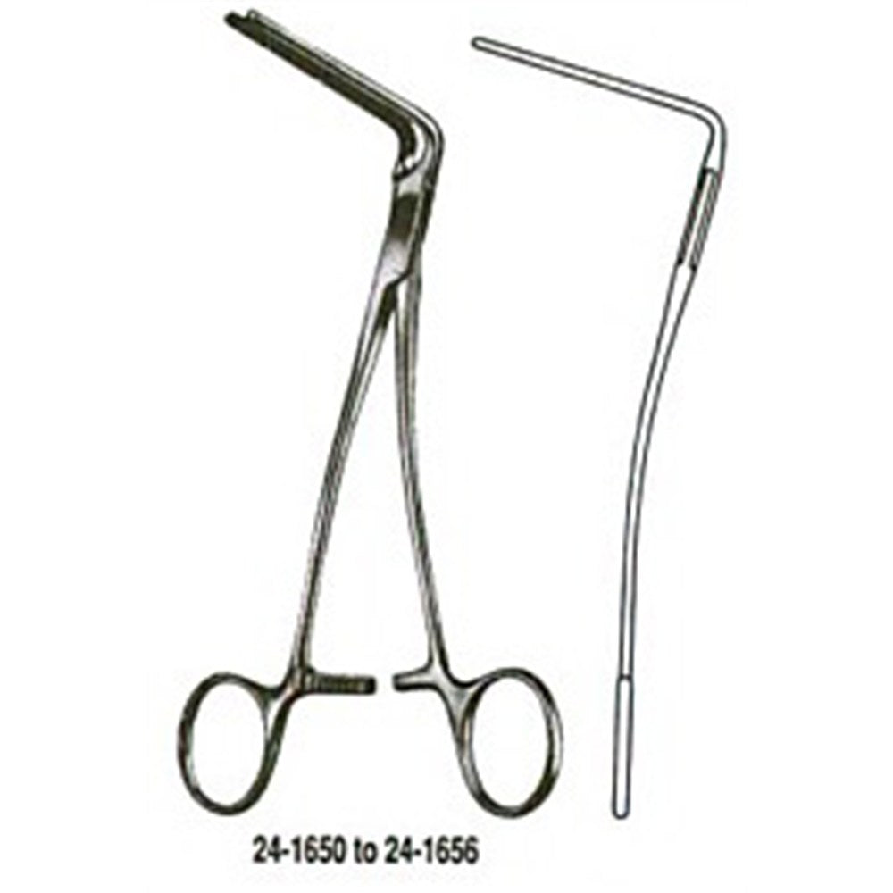 MILTEX DEBAKEY Multipurpose Clamp, 90 degree angle, 9" (22.9 cm), 4 cm jaws. MPN: 24-1650