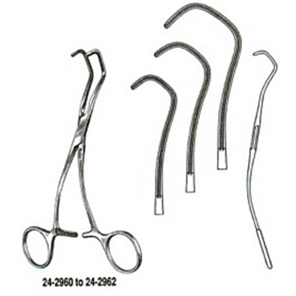 MILTEX DEBAKEY-DERRA Anastomosis Clamp, 6-1/4" (15.9 cm), small jaws. MPN: 24-2960