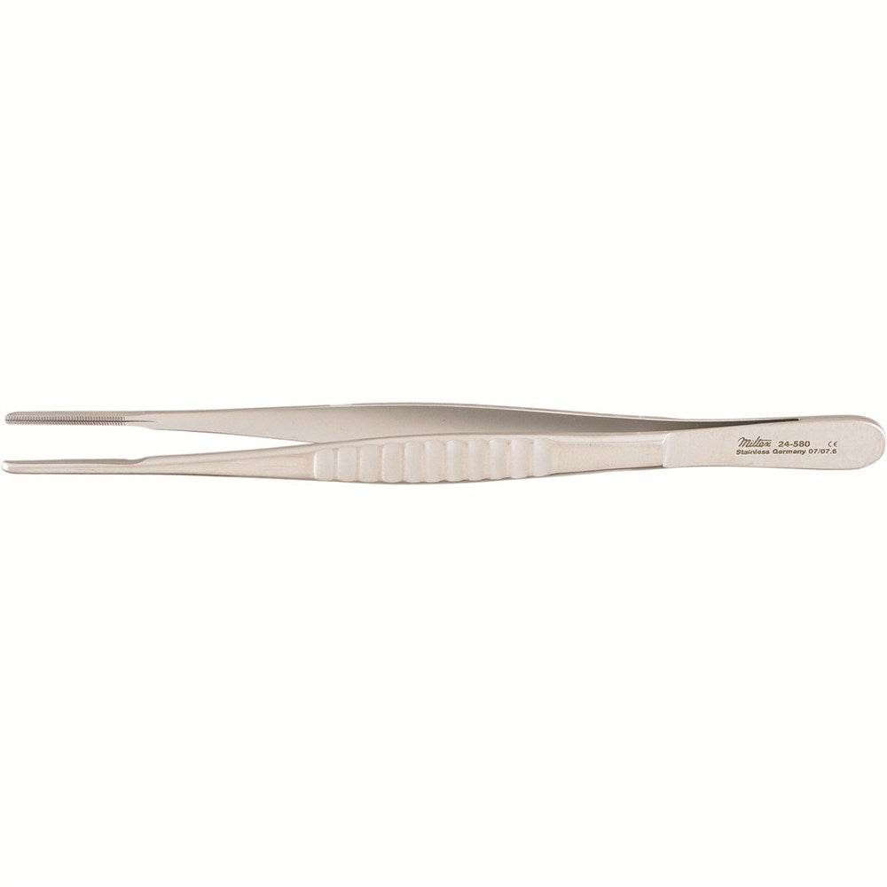 MILTEX COOLEY Vascular Tissue Forceps, 6-1/4" (160mm), Tips 2mm wide. MPN: 24-580