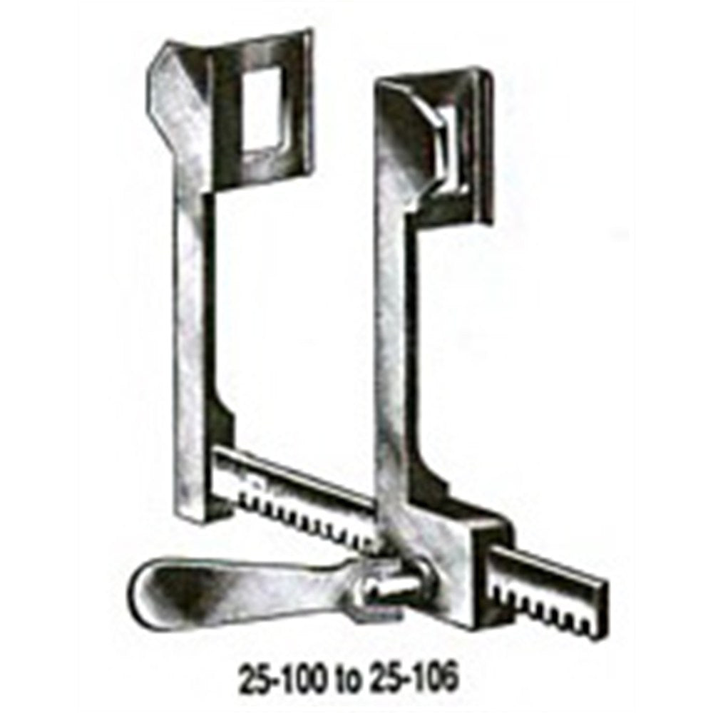 MILTEX FINOCHIETTO Rib Spreader, 8-1/2" (217mm) Spread, Blades 2-1/4" (56mm) Deep x 2-5/8" (66mm) Wide, Original Model, Standard Size, Straight Arms. MPN: 25-102