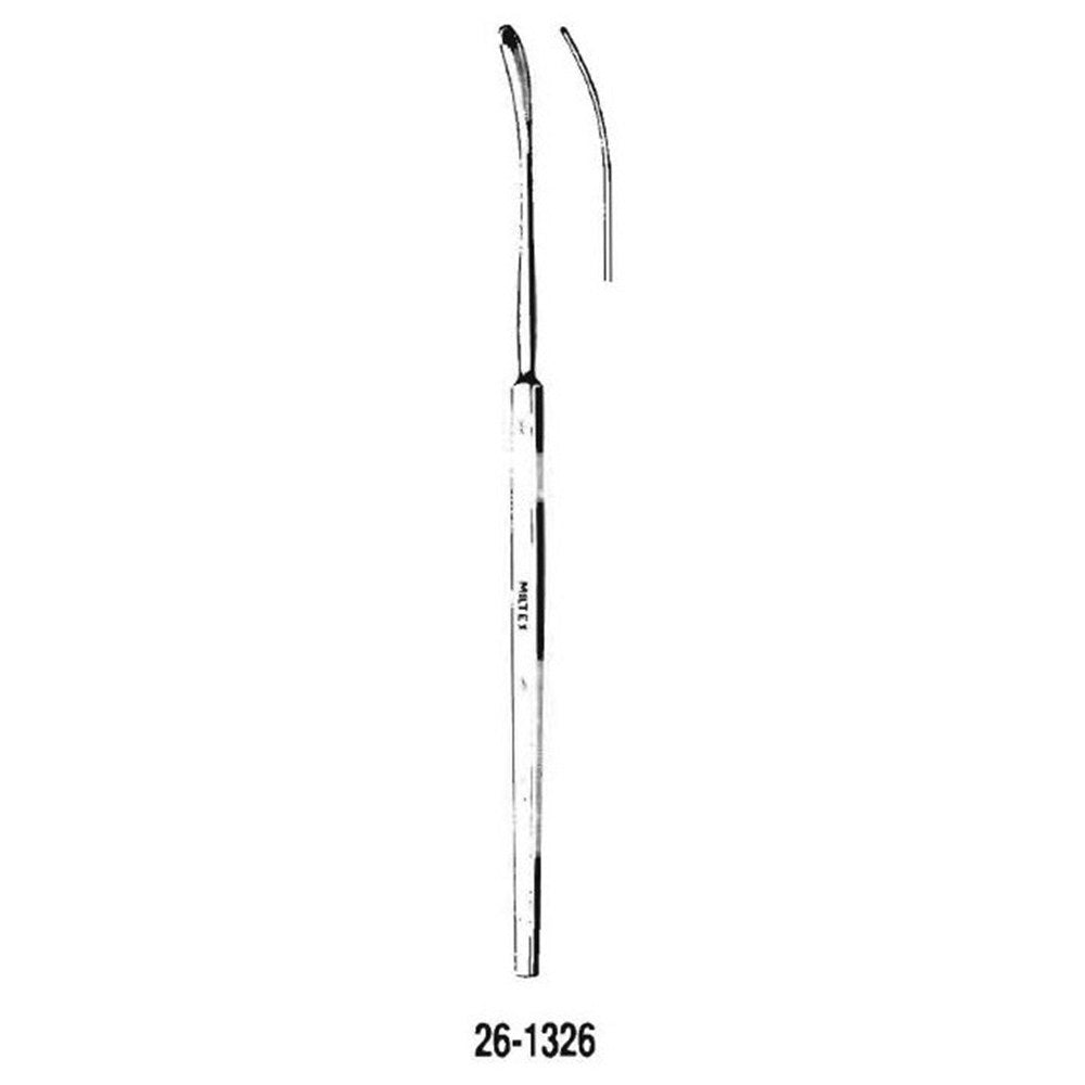 MILTEX SACHS Nerve Separator-Spatula, 7-1/2" (189.5mm), Blunt, 3mm wide, Slight Curve. MPN: 26-1326
