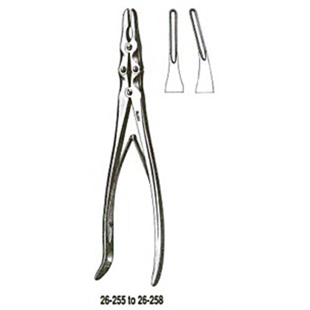 MILTEX SMITH-Petersen Laminectomy Rongeur, 7-1/2" (19.1 cm), slightly curved jaws, 3 mm bite. MPN: 26-256