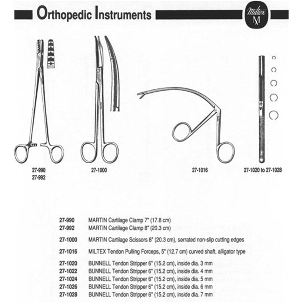 MILTEX BUNNELL Tendon Stripper, 6" (151.5mm), 4mm Inside Diameter. MPN: 27-1022 - Image 2