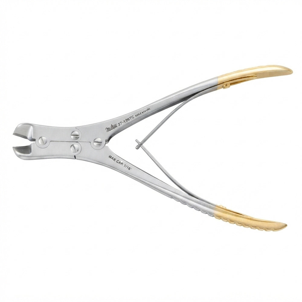 MILTEX Wire Cutter, 7'' (180.5mm), Tungsten Carbide, Double Action. MPN: 27-159TC