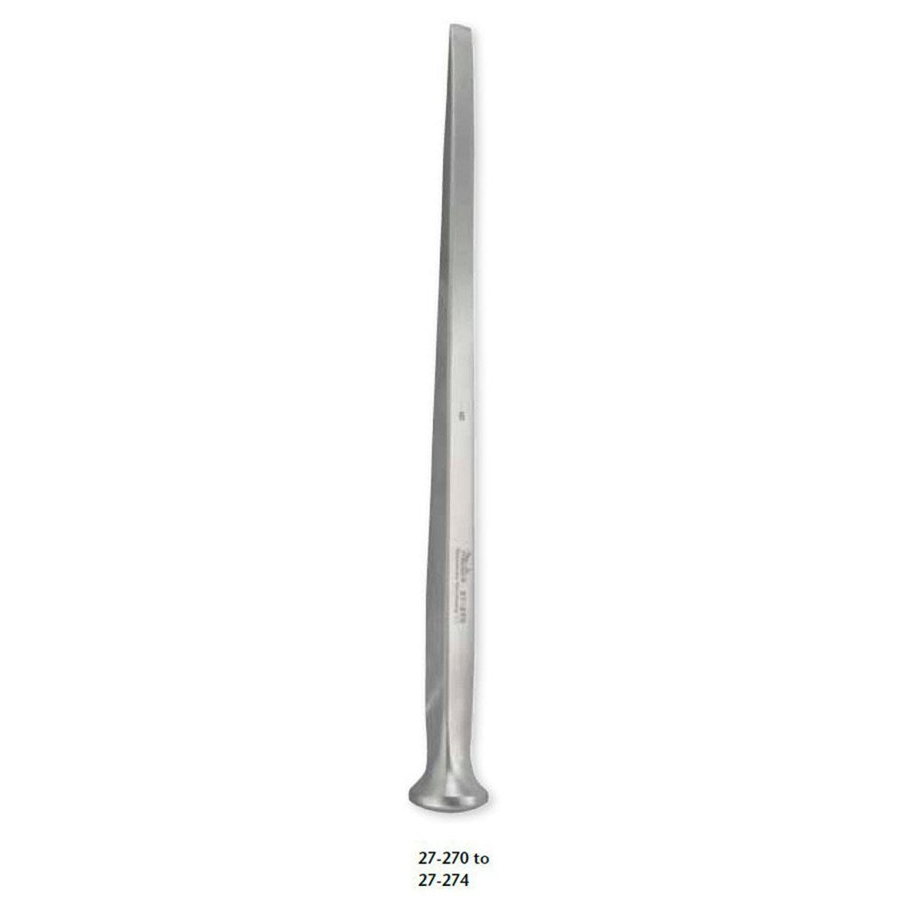 MILTEX U.S. ARMY Pattern Osteotome, 7" (175mm), 12mm wide. MPN: 27-272