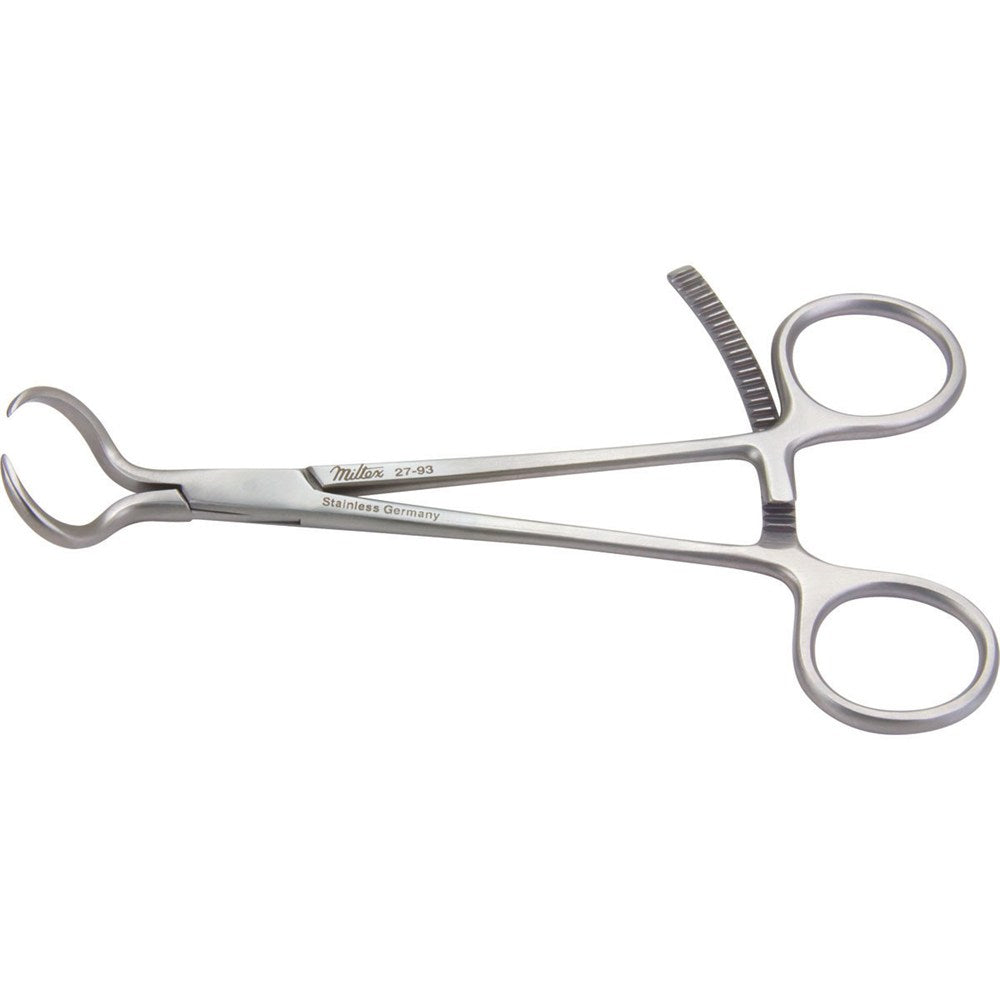 MILTEX Bone Reduction Forceps , 5-7/8" (150mm), Curved, With Ratchet, Pointed Tips. MPN: 27-93