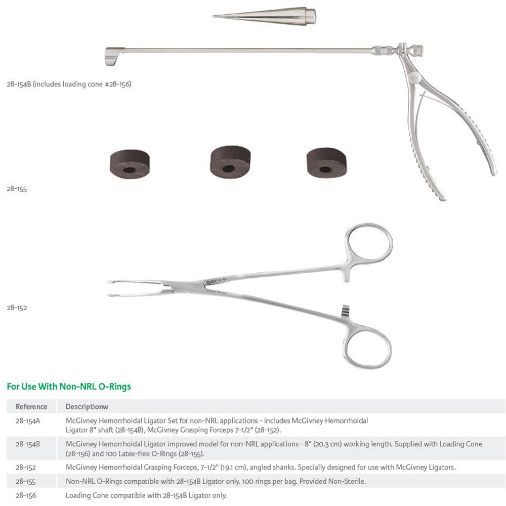 MILTEX McGivney Hemorrhoidal Grasping Forceps, 7-1/2" (193mm), angled shanks. MPN: 28-152 - Image 2