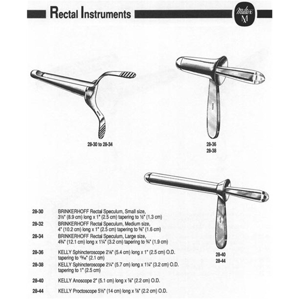 MILTEX BRINKERHOFF Rectal Speculum, medium size. MPN: 28-32 - Image 2
