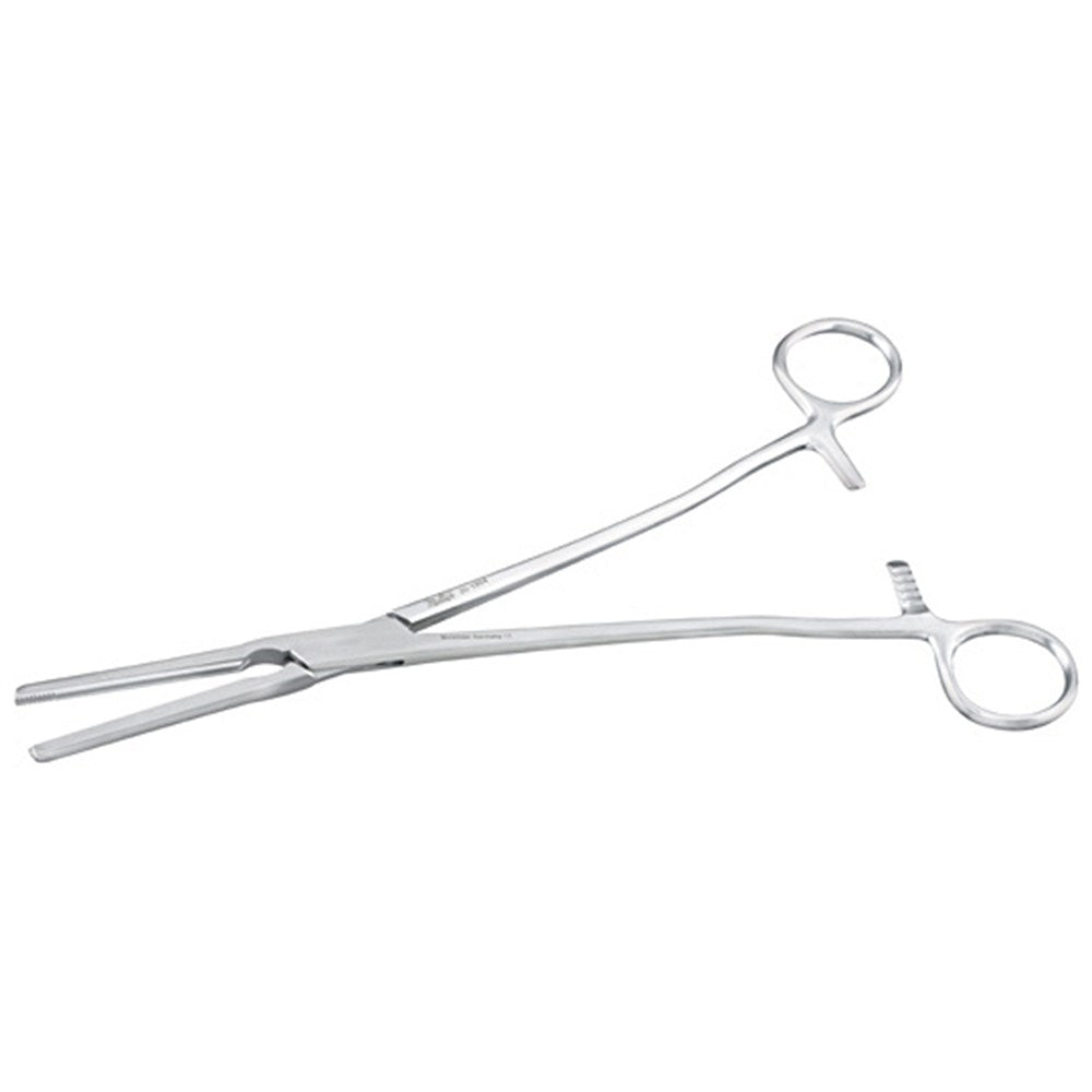 MILTEX Z-Type Hysterectomy/Parametrium Forceps, 12" (30.5cm), Straight, Flared Shanks. MPN: 30-1908