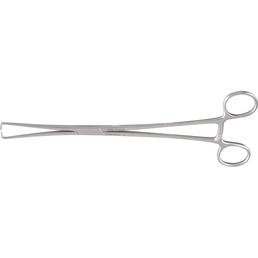 MILTEX Braun Tenaculum Forceps, 10" Straight/ Squared Jaw, Non-Overlapping Atraumatic Tips. MPN: 30-965ATR