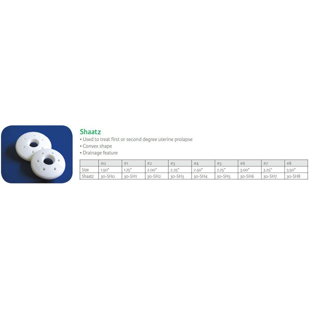 MILTEX PESSARY SHAATZ, Size 2 (2"). MPN: 30-SH2 - Image 2