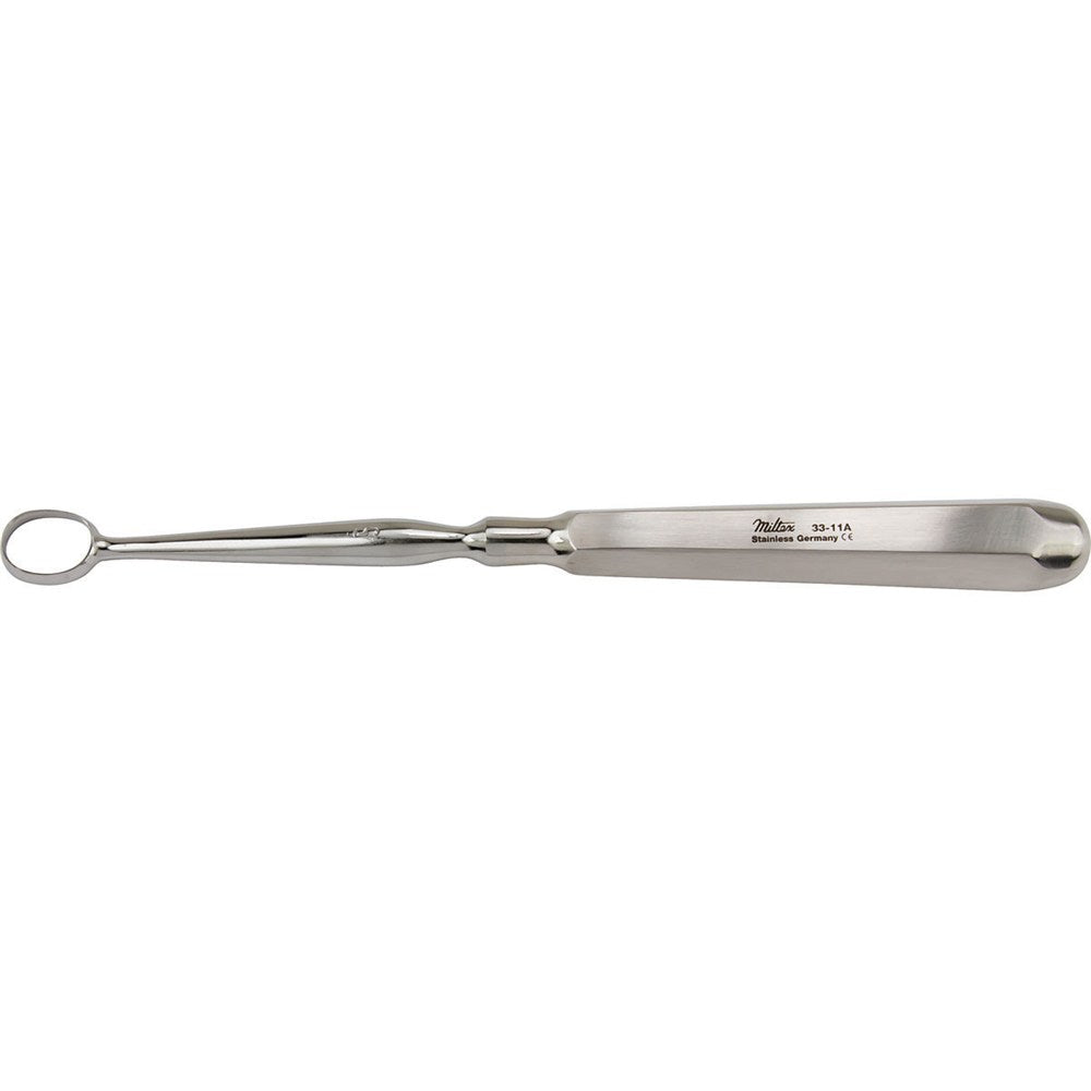 MILTEX PIFFARD DERMAL Curette, 6-1/2" (166mm), oval, 10.1mm diameter, size 5. MPN: 33-11A