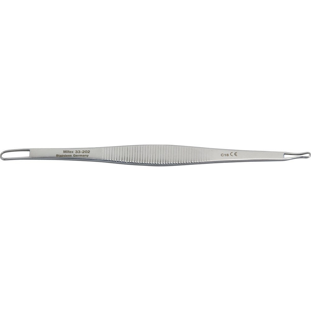 MILTEX SCHAMBERG Comedone extractor, 3-3/4" (96.5mm), double-ended, extra fine loops, with crimped small loop. MPN: 33-202