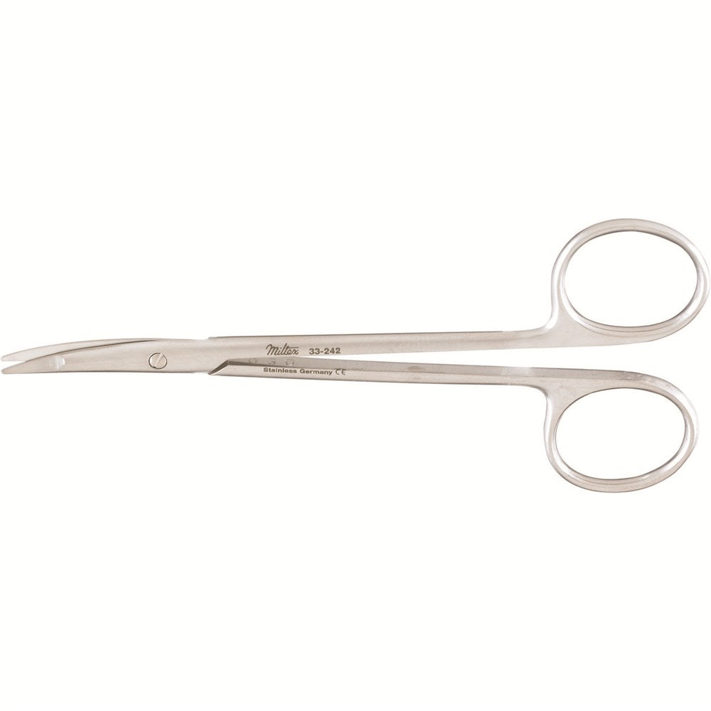 MILTEX Undermining Scissors, 4-5/8" (118.5mm), Curved Blades, Flat Pointed Tips. MPN: 33-242