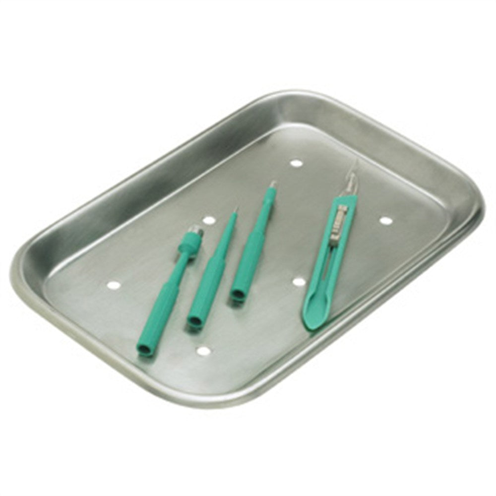 MILTEX Mayo Tray, Size 19, Perforated, 19 11/64" x 12 23/32" x 33/64". MPN: 3-925