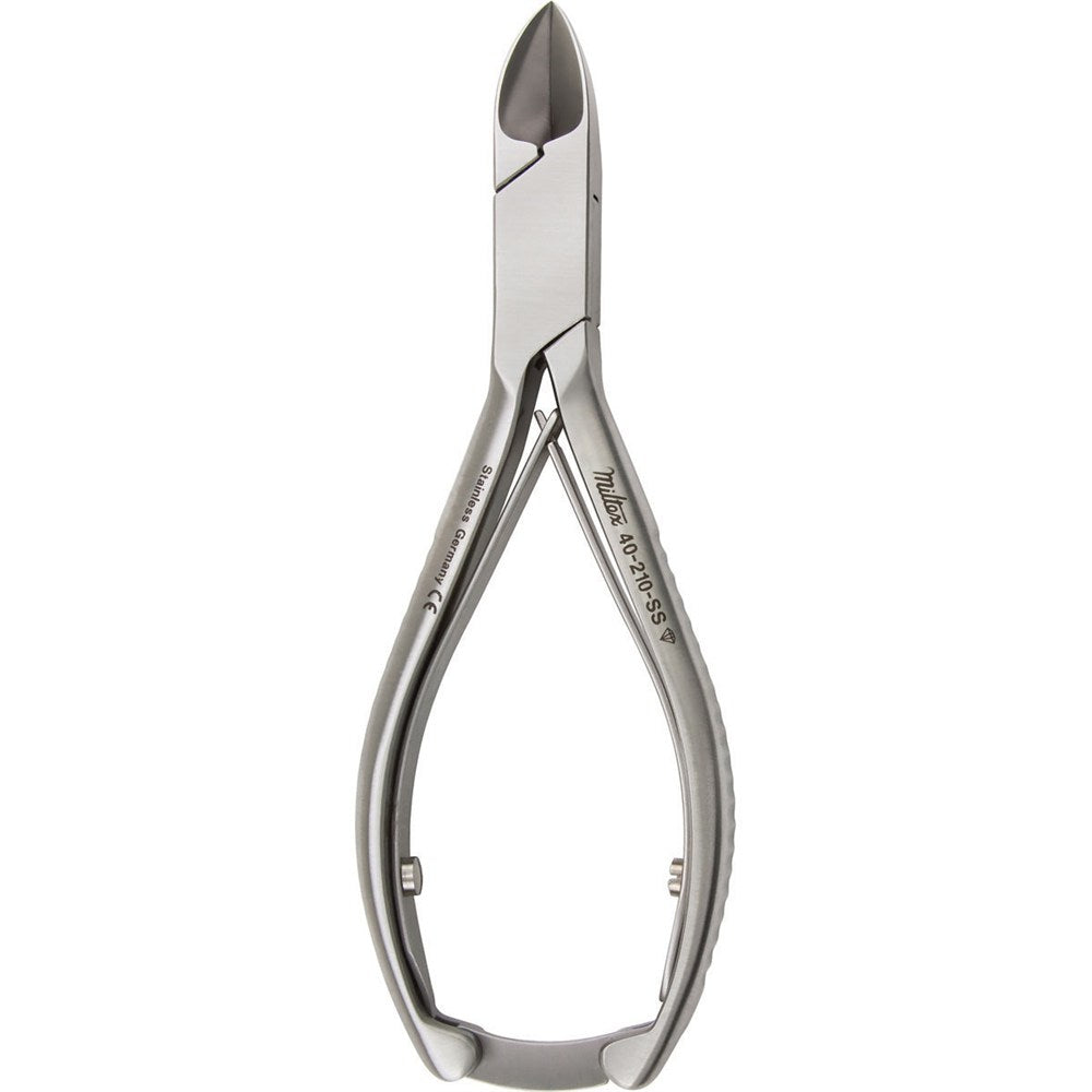 MILTEX Nail Nipper, 5-1/2" (142mm), concave jaws, double spring, stainless. MPN: 40-210-SS