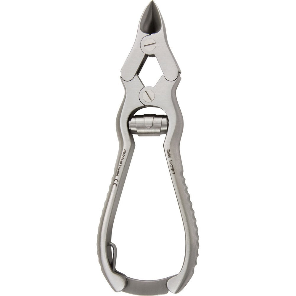 Miltex Double Action Nail Nipper, 4-3/4" (120mm), Concave Jaws, Stainless Steel. MPN: 40-219PT