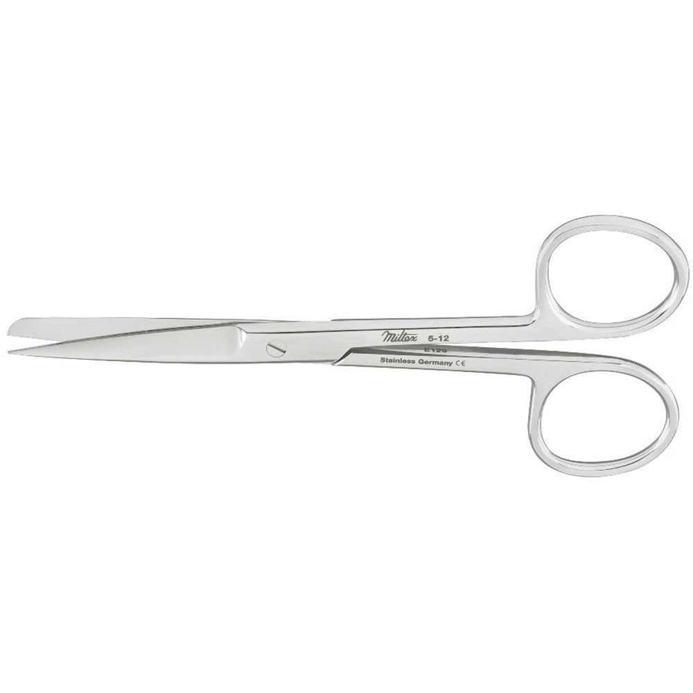 MILTEX Standard Pattern Operating Scissors, straight, 4-3/4" (120mm), Standard Pattern, sharp-blunt points. MPN: 5-12