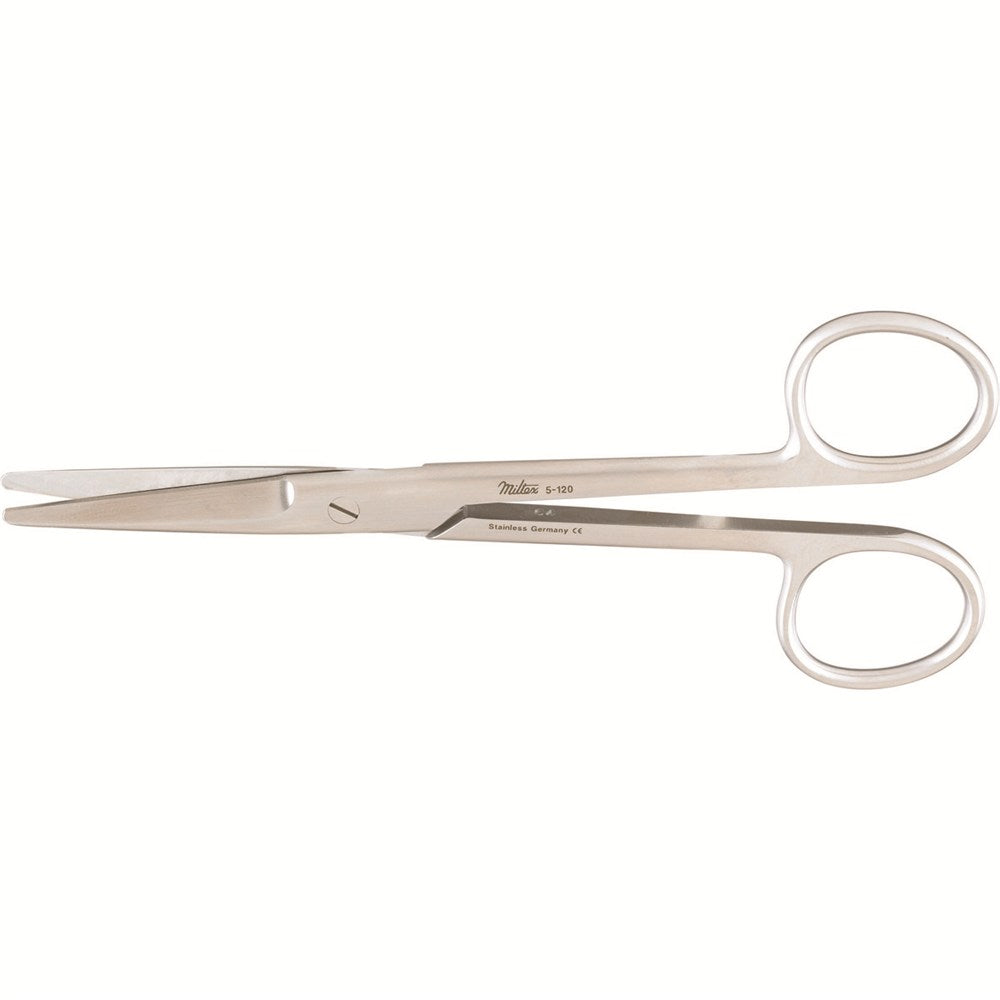 MILTEX MAYO Dissecting Scissors, 5-3/4" (145mm), straight, standard beveled blades. MPN: 5-120