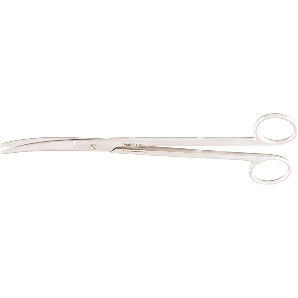 MILTEX MAYO Dissecting Scissors, 9" (22.9cm), curved, standard beveled blades. MPN: 5-130