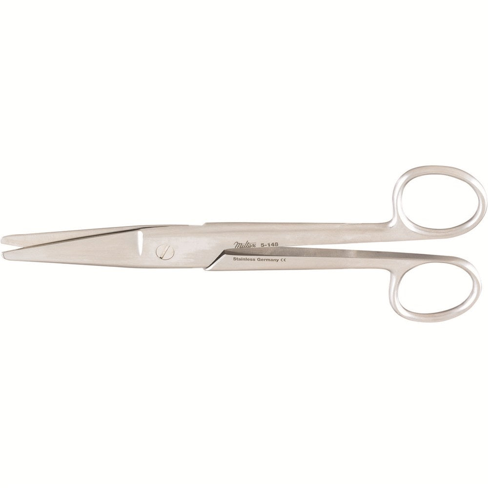MILTEX MAYO-NOBLE Dissecting Scissors, 6-1/2" (165mm), straight, beveled blades. MPN: 5-148