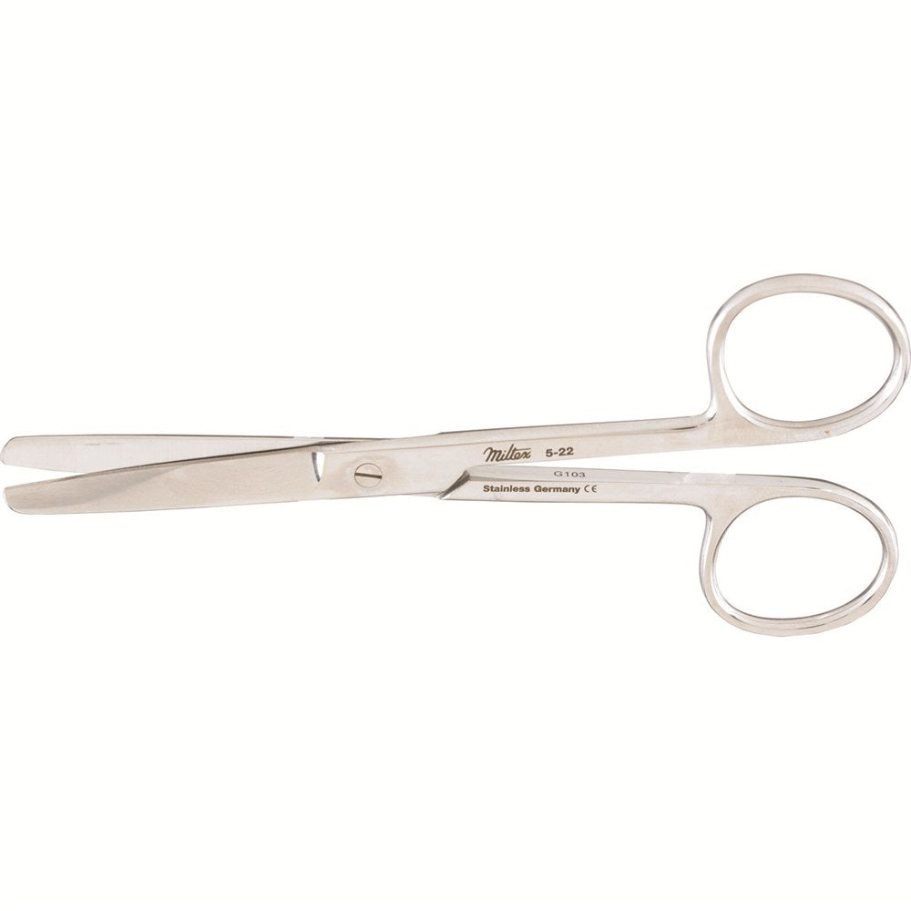 MILTEX Standard Pattern Operating Scissors, straight, 4-3/4" (120mm), Standard Pattern, blunt-blunt points. MPN: 5-22