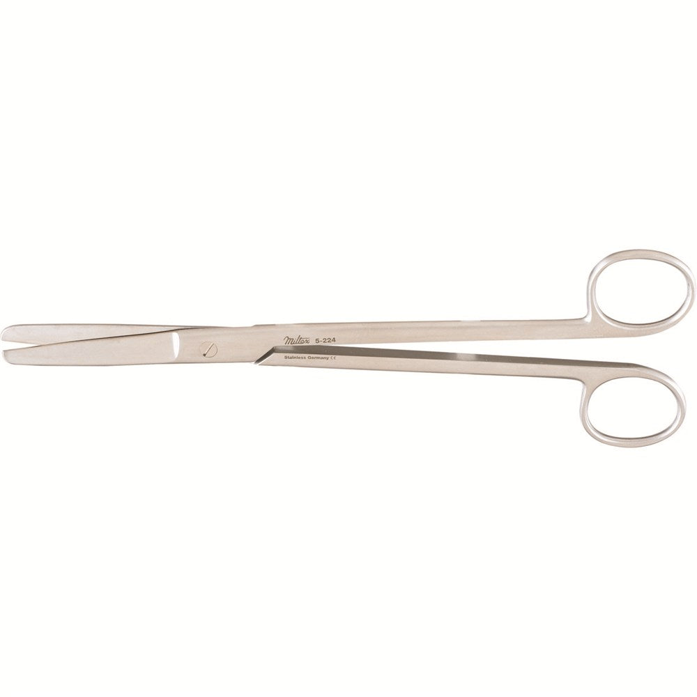 MILTEX SIMS Uterine Scissors, 7-3/4" (200mm), straight, blunt-blunt points. MPN: 5-224