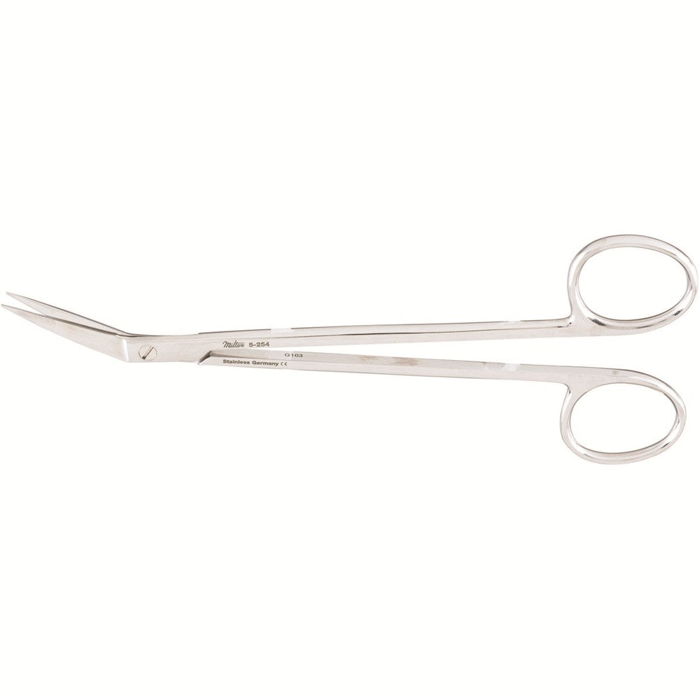 MILTEX KELLY Scissors, 6-1/4" (159mm), sharp points, angled on side. MPN: 5-254